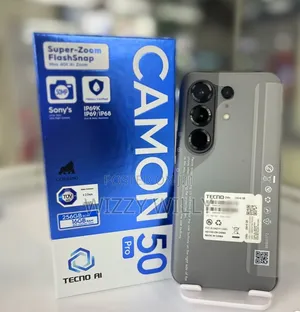 New Tecno Camon 50 Pro 256 GB Black