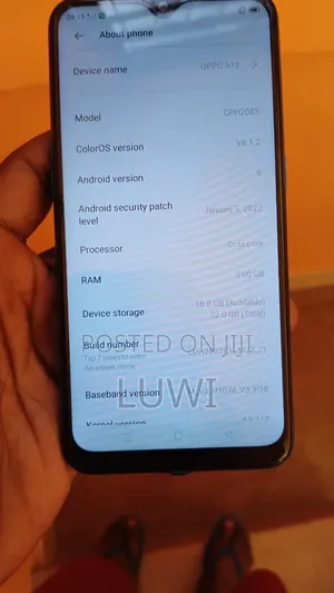 Oppo A12 64 GB Blue