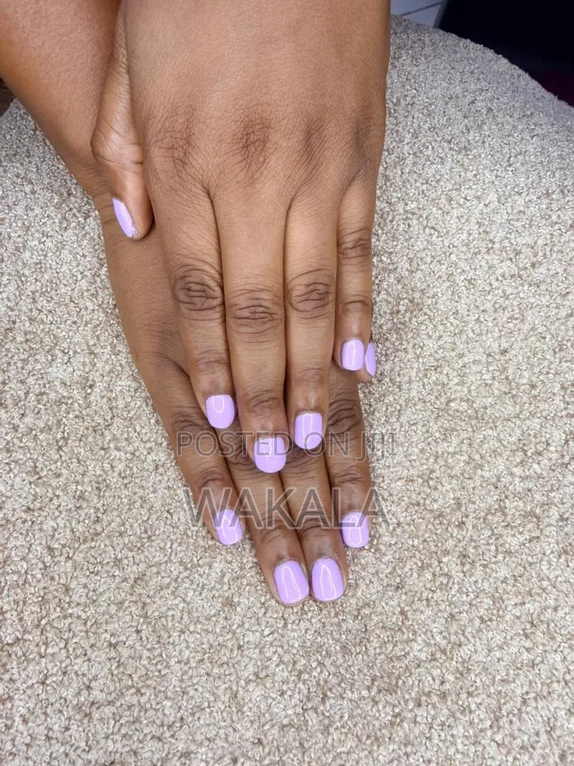 Normal Gel Polish - Mauve Pink & Lilac Purple | Short Nails
