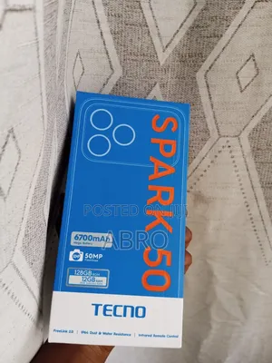 New Tecno Spark 50 128 GB Gray
