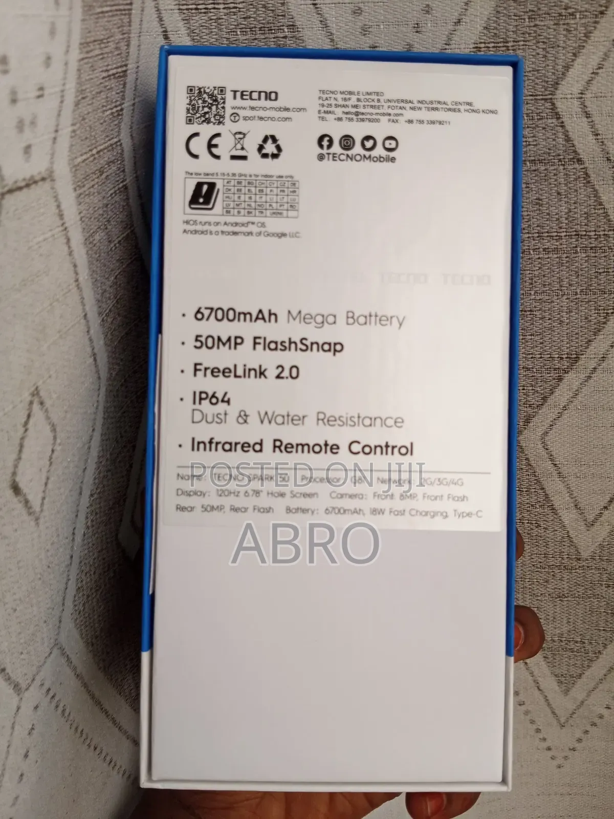 New Tecno Spark 50 128 GB Gray