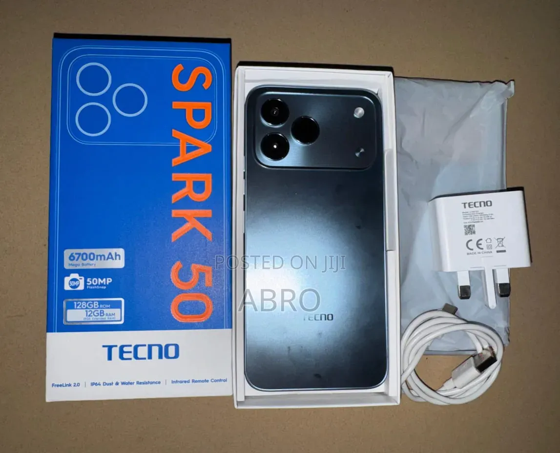 New Tecno Spark 50 128 GB Gray
