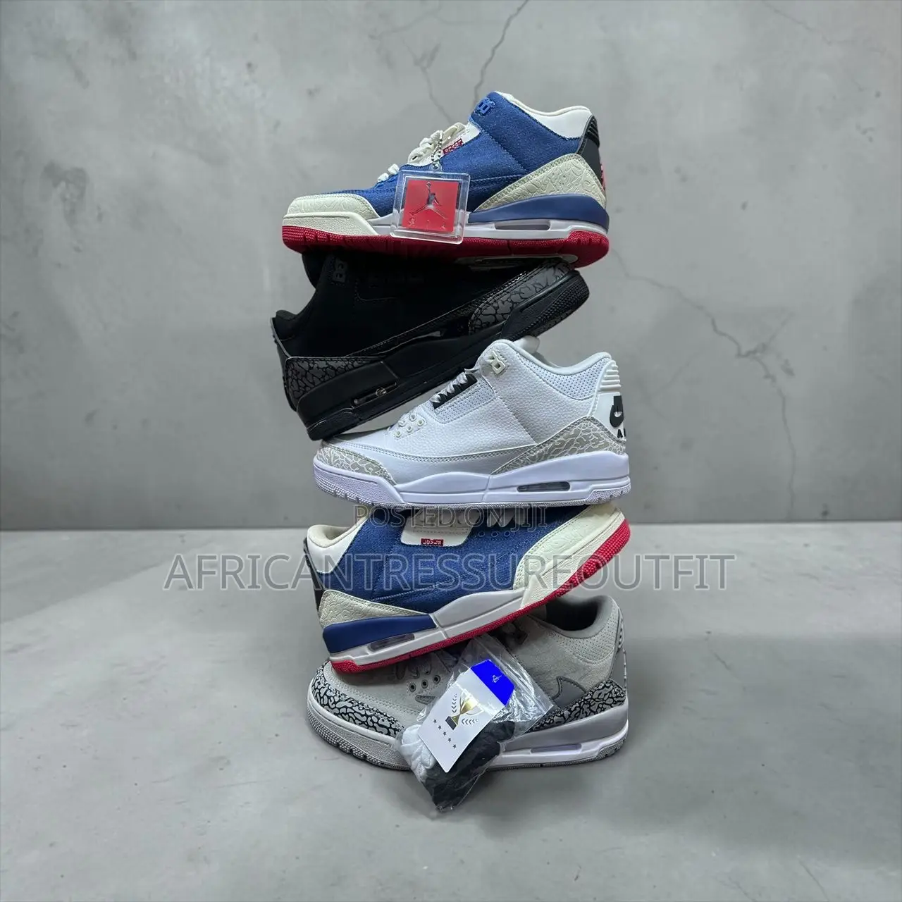 Air Jordan 3 Retro True Blue Design