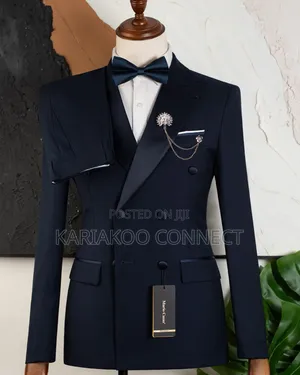 Navy Blue Formal Men's Suit