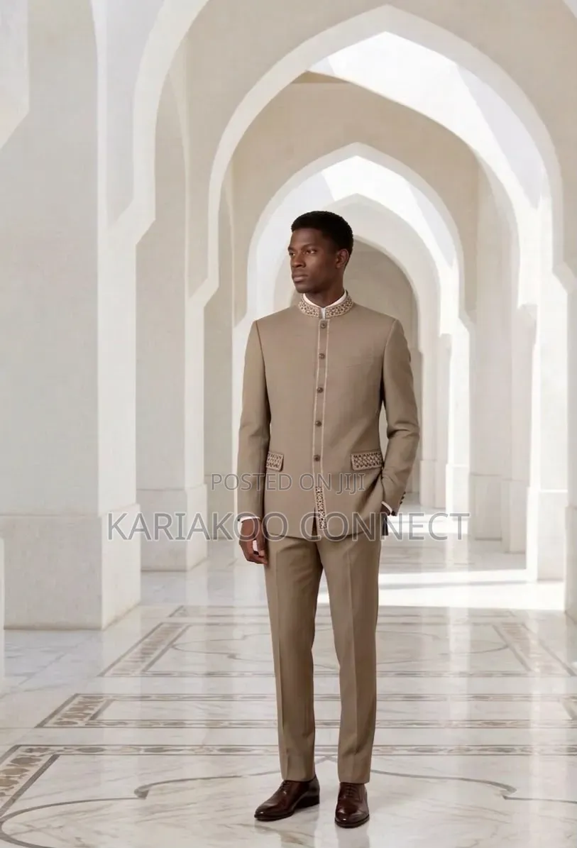 Classic Black Creem Corduroy Suit