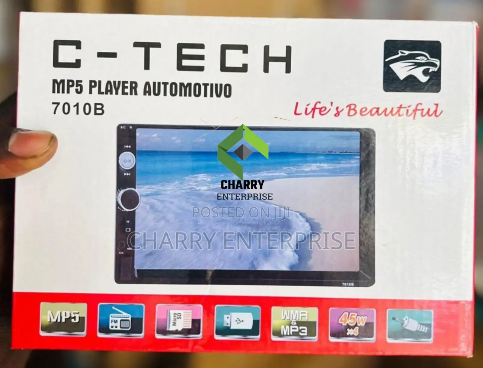 C-Tech Mp5 Audio Video Player Automotive Redio Ya Gari Yenye Screen