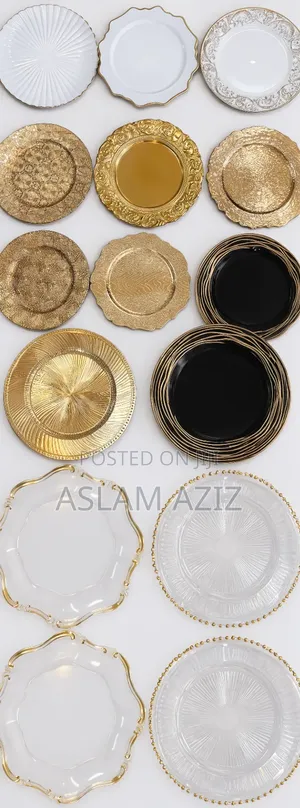 Charger Plates (Sahani Za Mapambo)