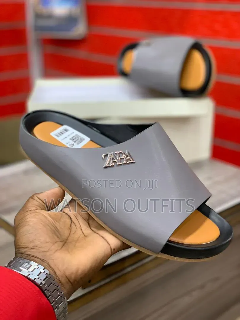 Zara Brand 5 Colours Men's Leather Sandals or Sendo Kwa Wanaume