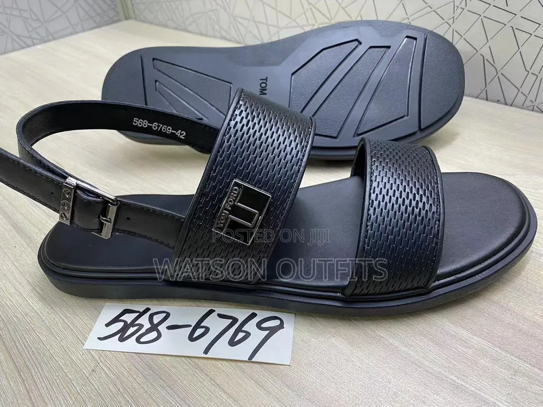Lacoste Giorgio Arman Burberry Brands Men's Leather Sandals