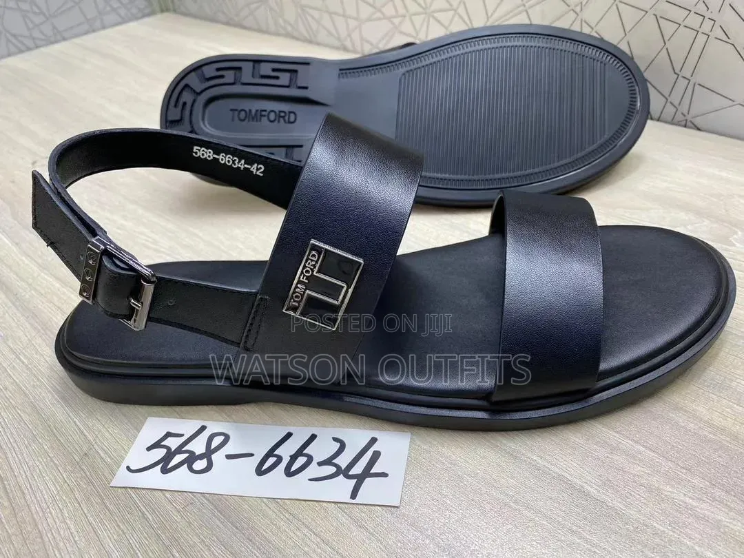 Lacoste Giorgio Arman Burberry Brands Men's Leather Sandals