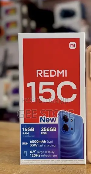New Xiaomi Redmi 15C 4G 256 GB Black