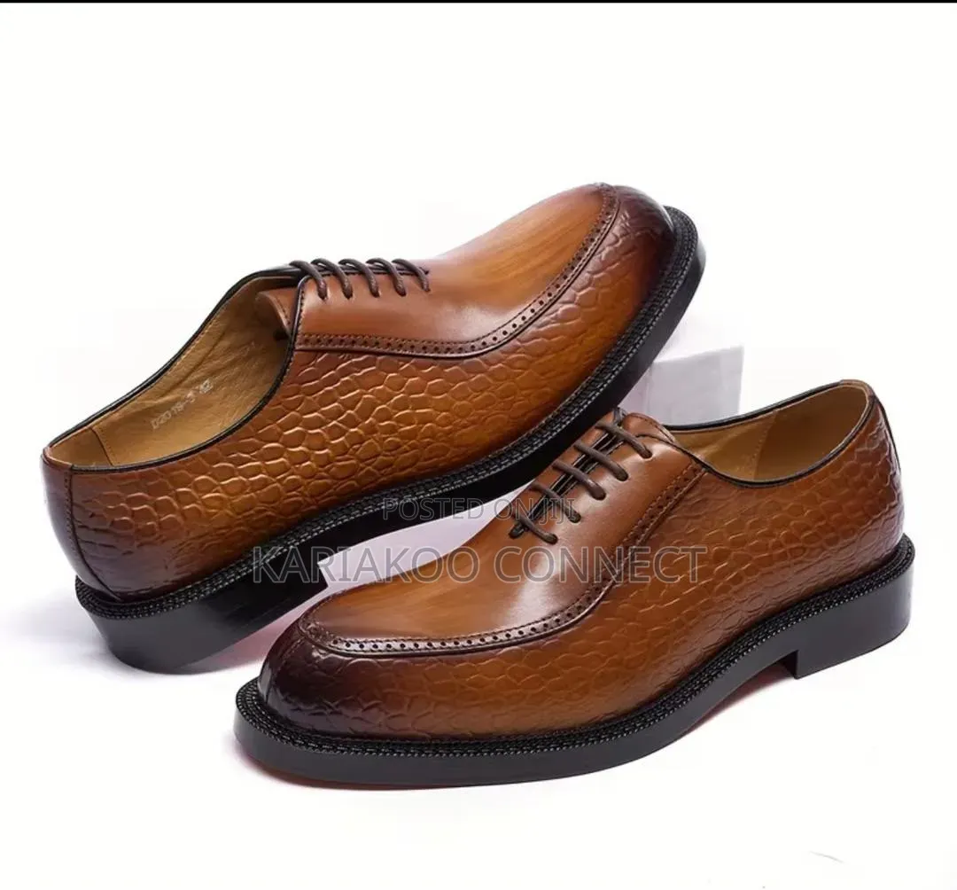Leather Brown Men's Shoes