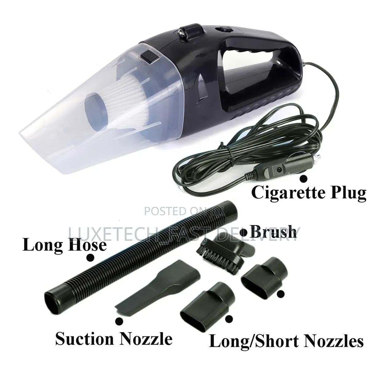 Mini Portable Car Vacuum Cleaner 12v Dc Power
