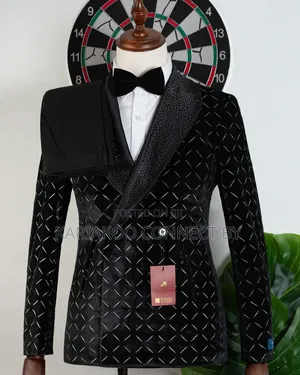Premium Araf Double-Breasted Groom Suit
