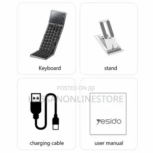 Yesido Kb49 Tri-Fold Wireless Bluetooth-Compatible Keyboard