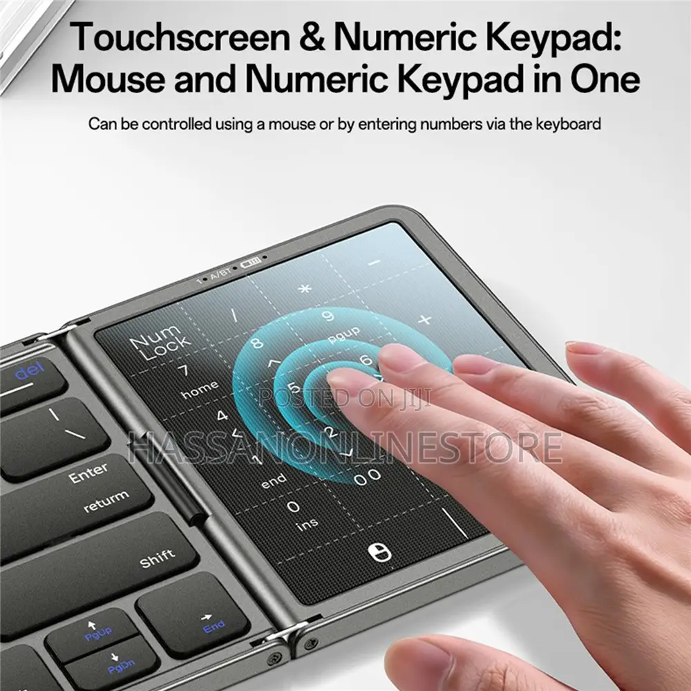 Yesido Kb49 Tri-Fold Wireless Bluetooth-Compatible Keyboard