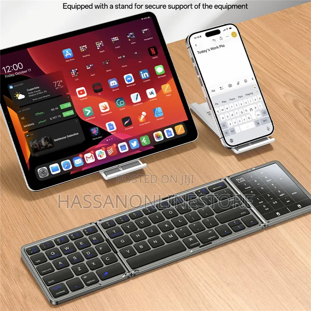 Yesido Kb49 Tri-Fold Wireless Bluetooth-Compatible Keyboard