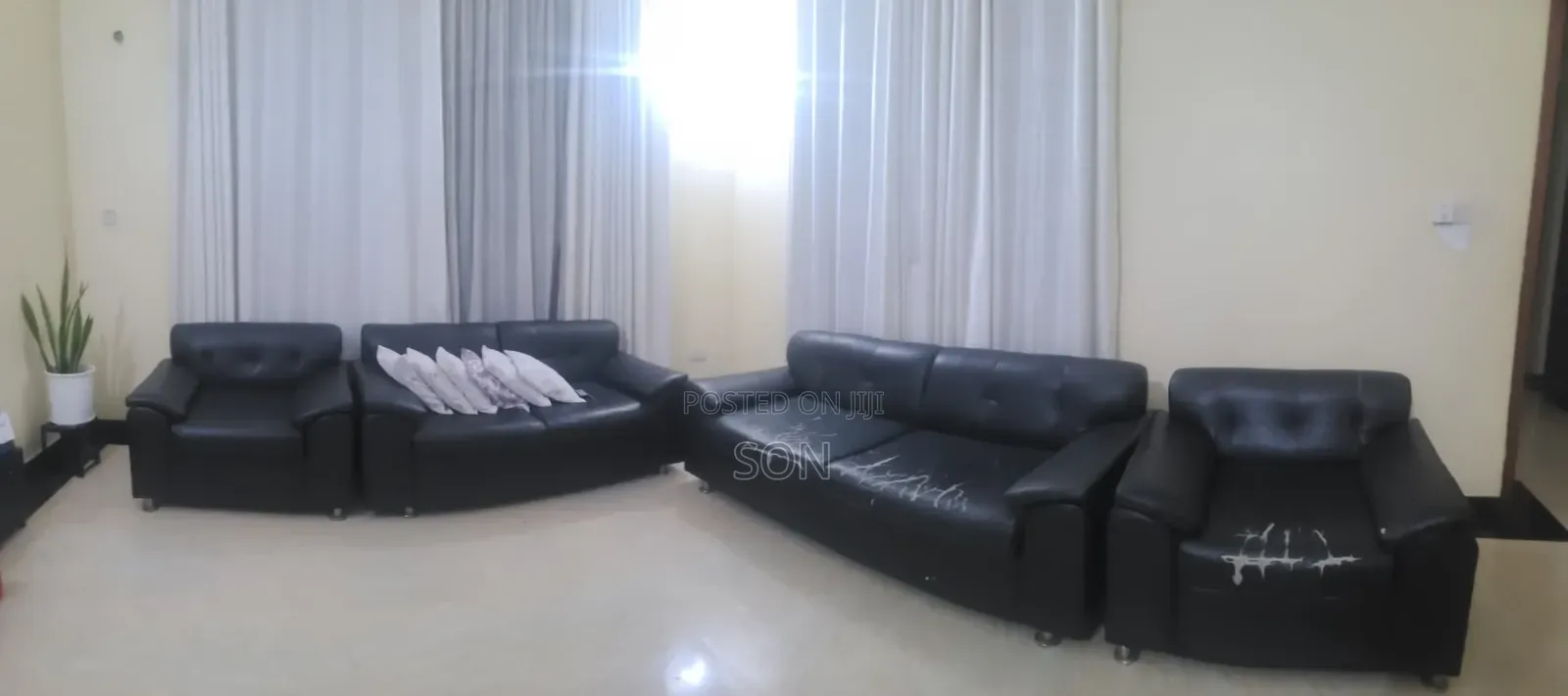 Black Sofa Set