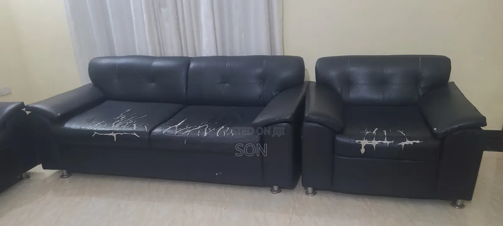 Black Sofa Set