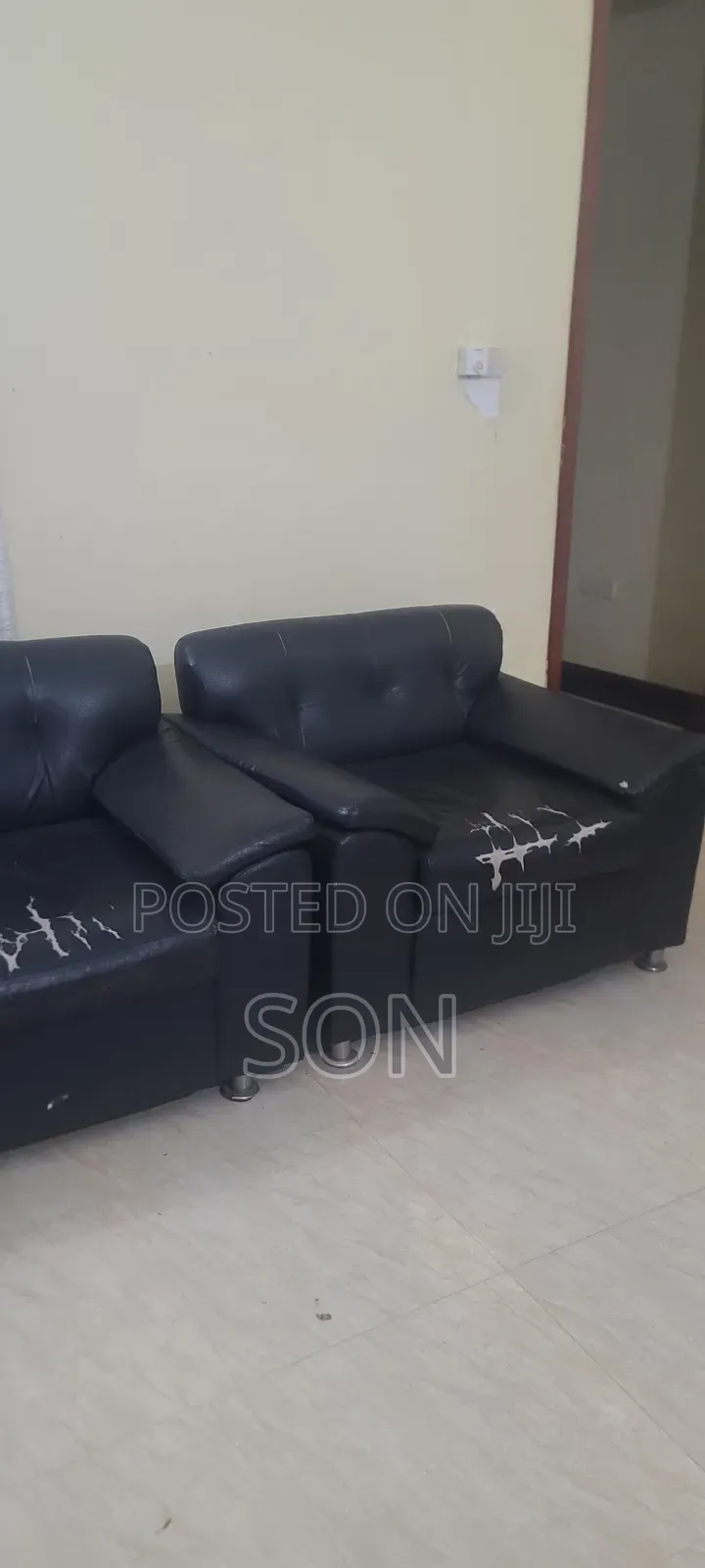 Black Sofa Set