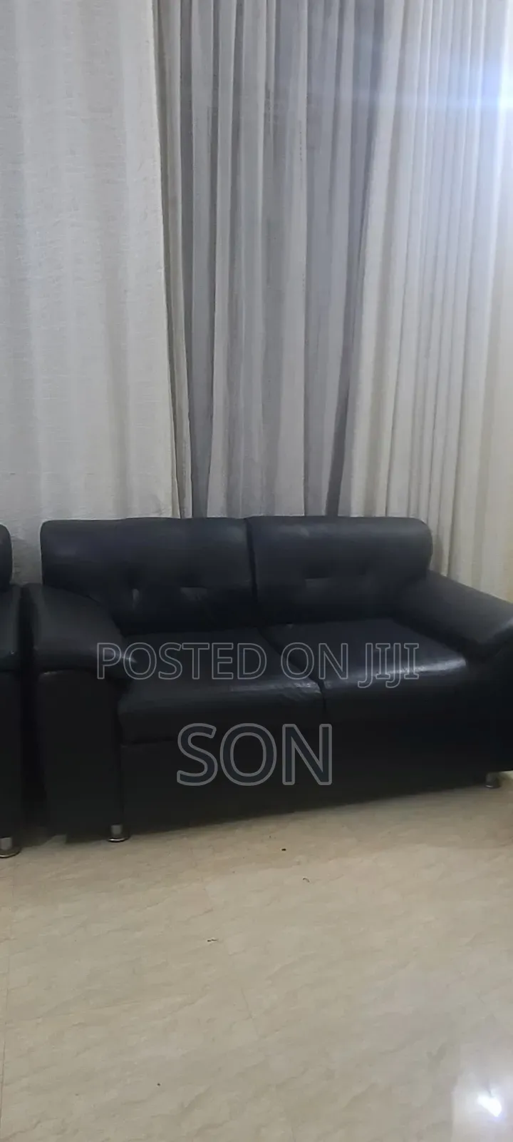 Black Sofa Set