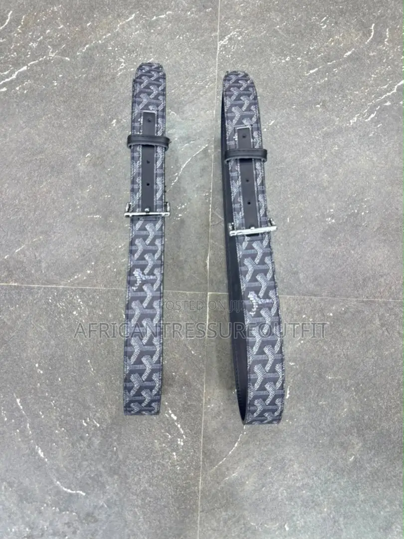 Goyard Ruby Belts Design Leather Backing and Reinforced Holes