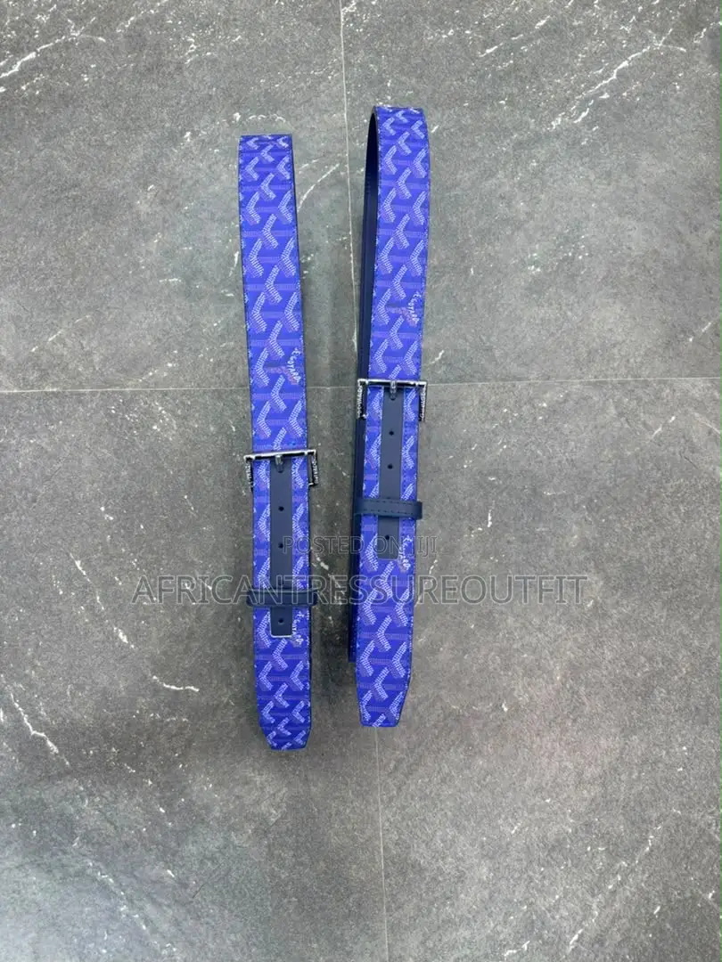 Goyard Ruby Belts Design Leather Backing and Reinforced Holes