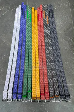 Goyard Ruby Belts Design Leather Backing and Reinforced Holes