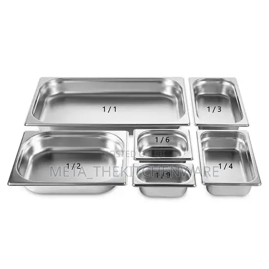 Commercial Stainless Steel Food Gn Pans With Covers / Inset