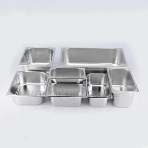 Commercial Stainless Steel Food Gn Pans With Covers / Inset