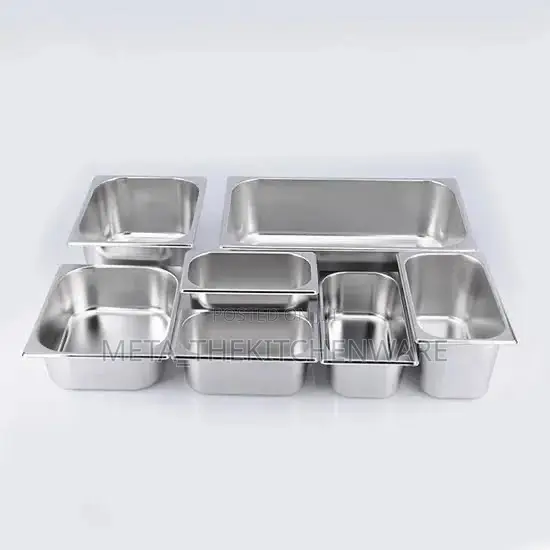 Commercial Stainless Steel Food Gn Pans With Covers / Inset