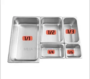 Commercial Stainless Steel Food Gn Pans With Covers / Inset