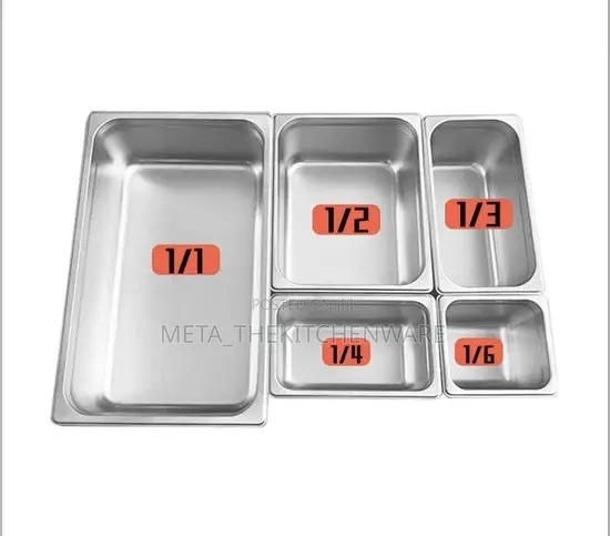 Commercial Stainless Steel Food Gn Pans With Covers / Inset