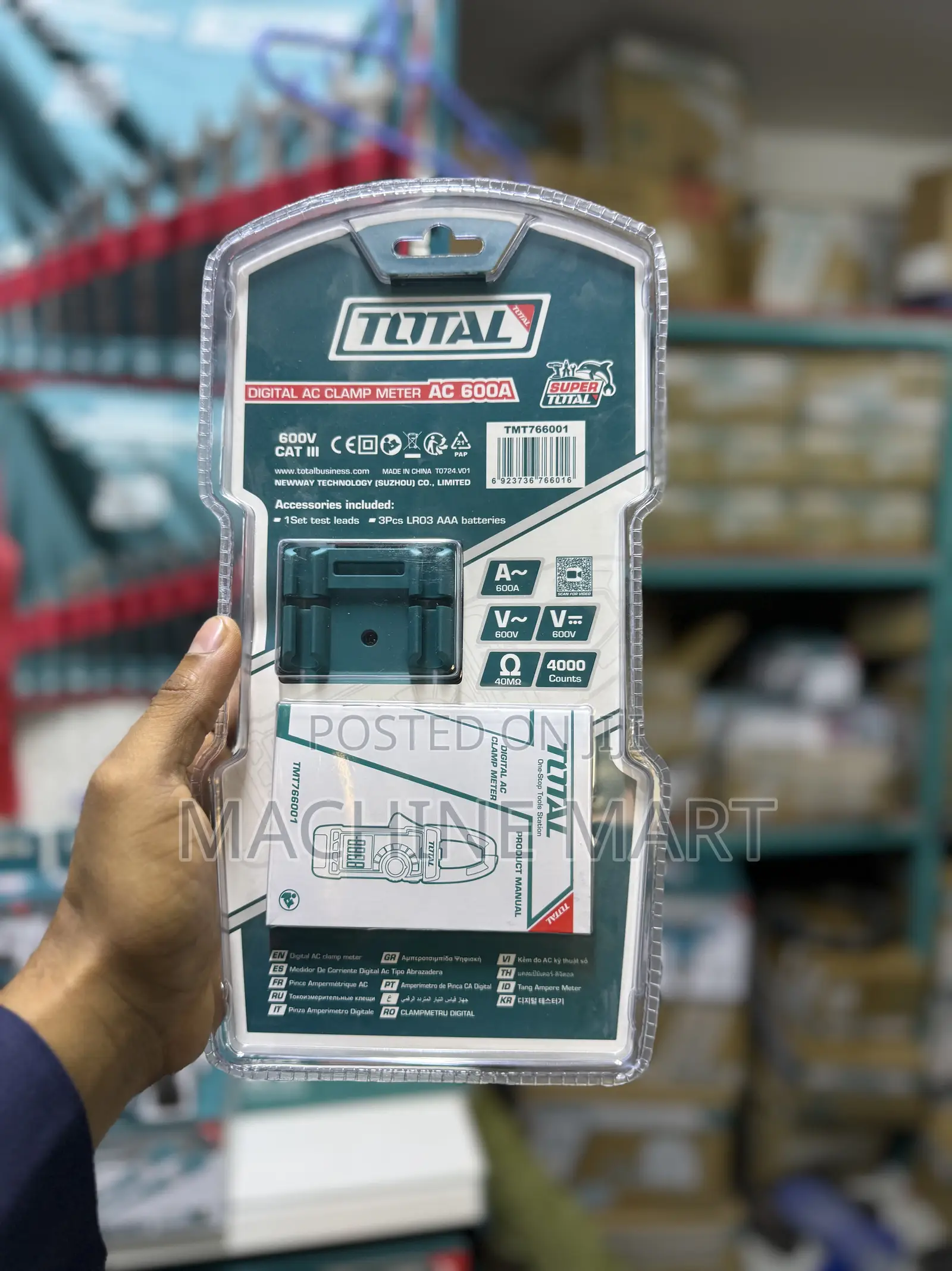 Digital Ac Clamp Meter 600a