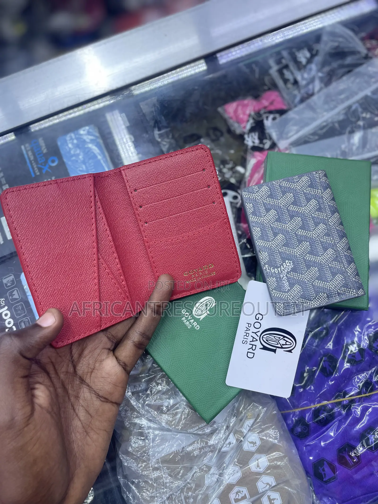 Goyard Wallet /Cardholder Design Luxury Leather Hood Signatures Canvas