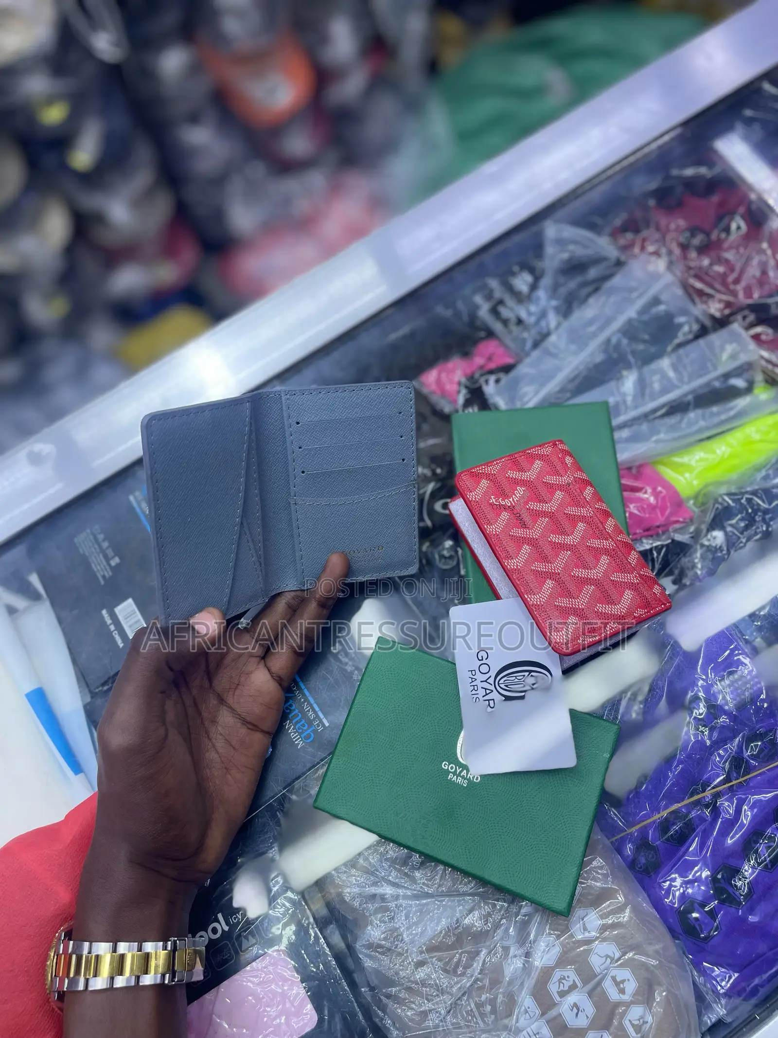 Goyard Wallet /Cardholder Design Luxury Leather Hood Signatures Canvas