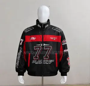 Oracle Leather Red Bull Racing Jackets Details on the Sleeves
