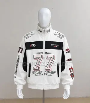 Oracle Leather Red Bull Racing Jackets Details on the Sleeves