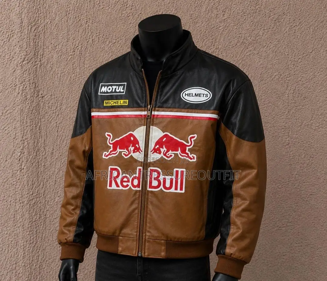 Oracle Leather Red Bull Racing Jackets Details on the Sleeves