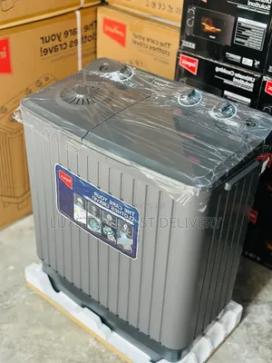 Impex 7kg Twin Tub Semi-Automatic Washing Machine Dark Grey Color