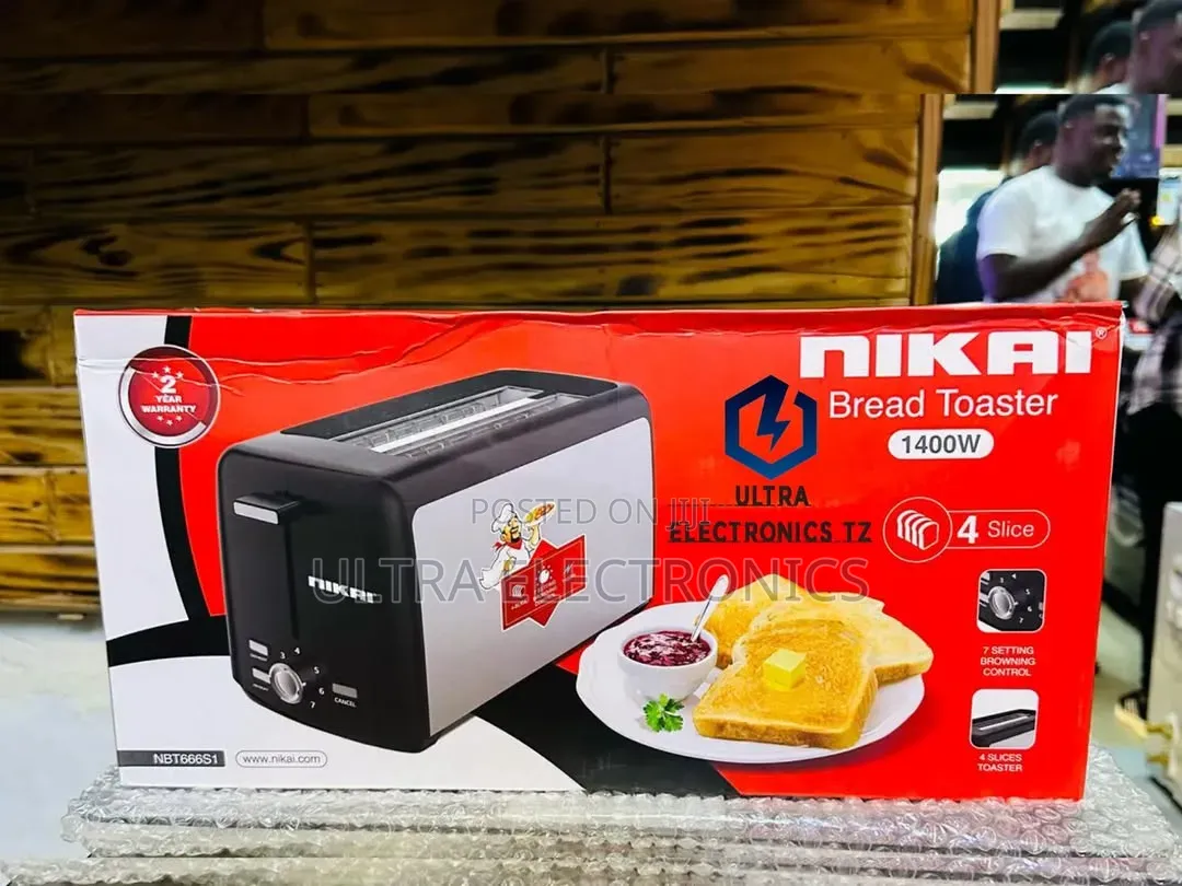 Original Nikai Bread Toaster 4 Slices Toaster With Power 1400w
