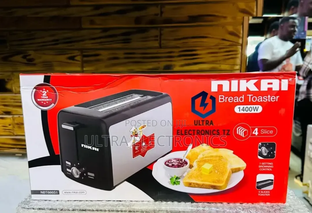 Original Nikai Bread Toaster 4 Slices Toaster With Power 1400w