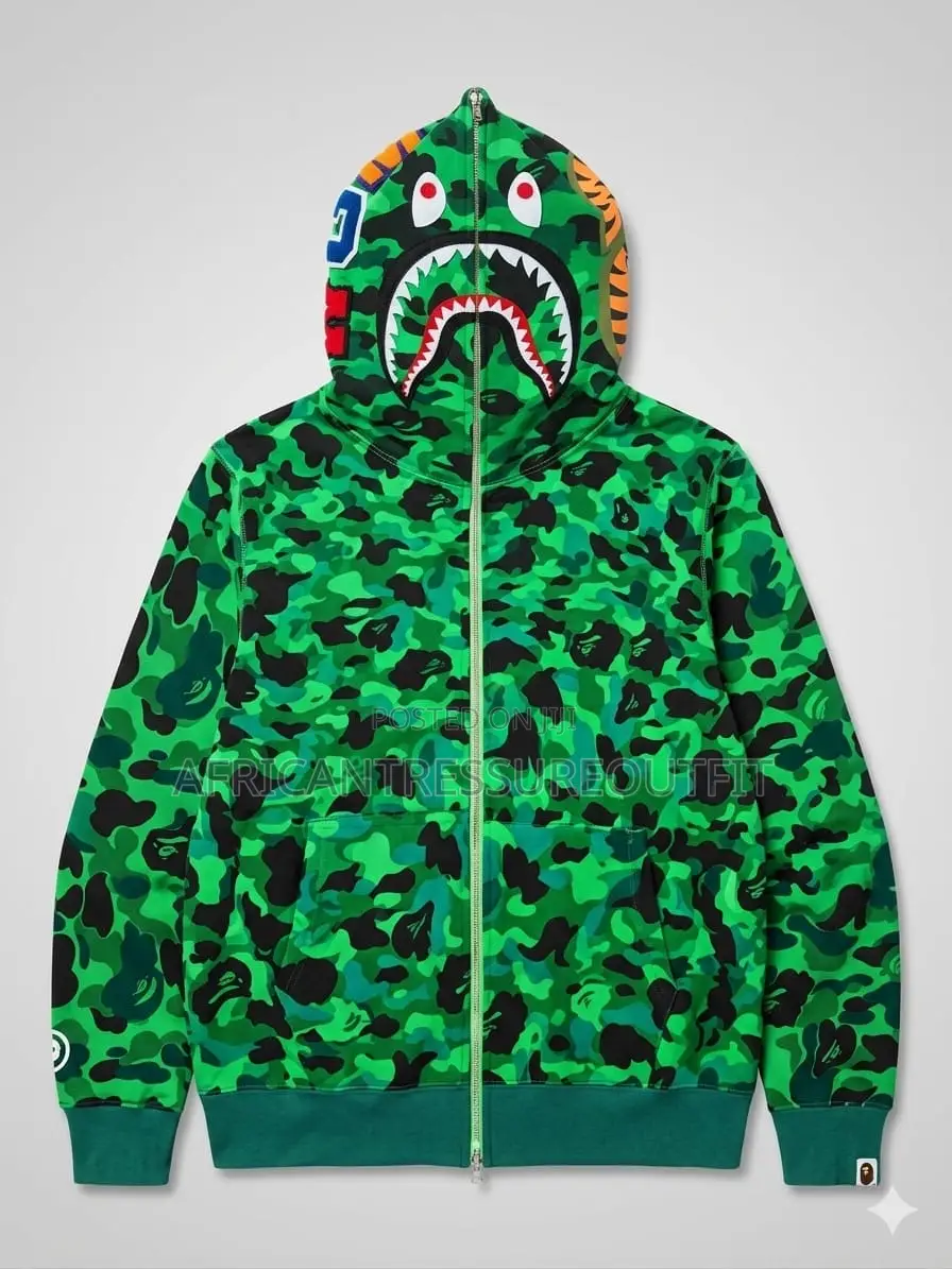 Bape Camo Shark Full Zip Hoodie Collection