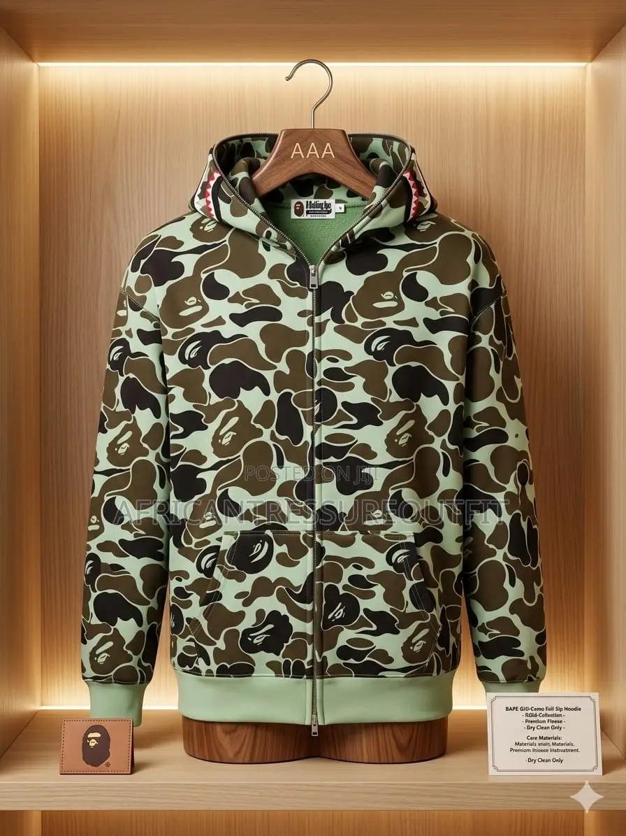 Bape Camo Shark Full Zip Hoodie Collection