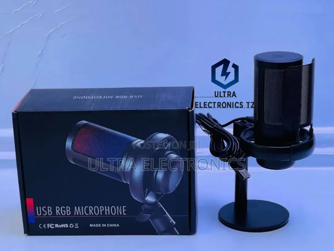 Usb, RGB Noise Reduction Microphone Android iPhone Computer