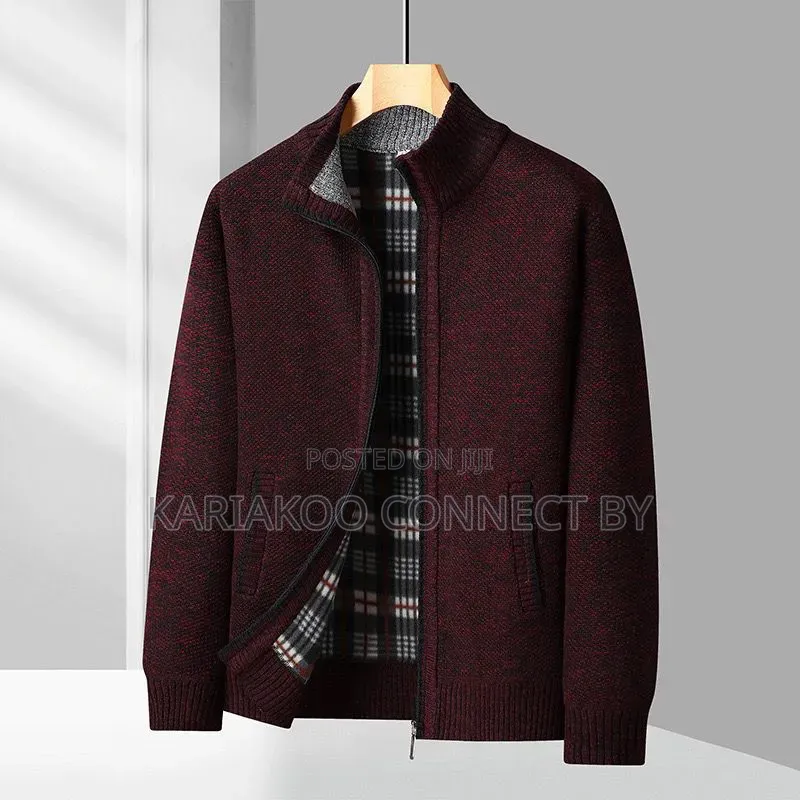 Premium Men’S Fleece-lined Zipper Cardigan Jackets.