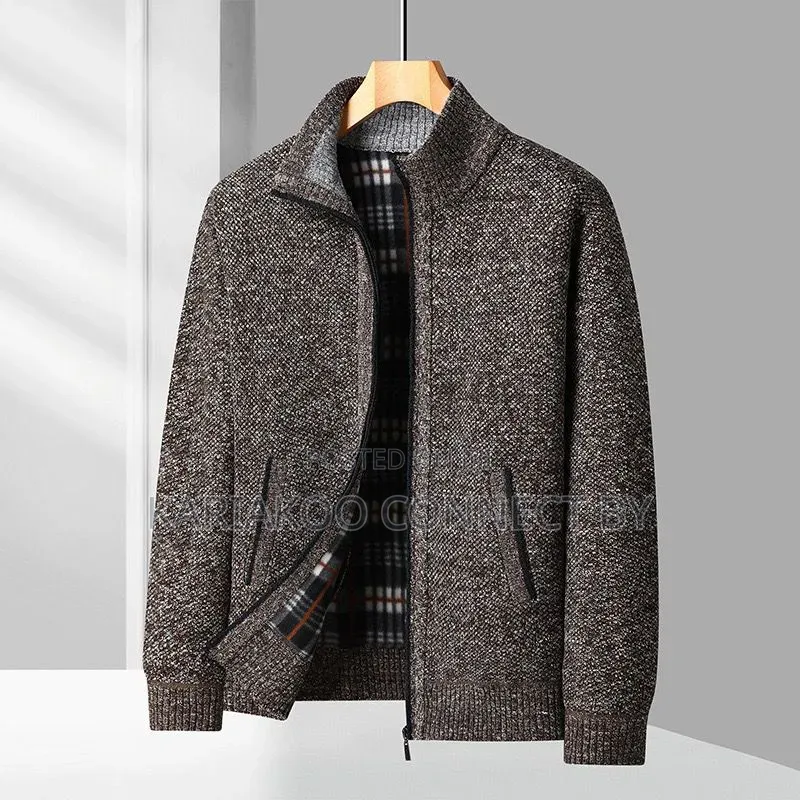 Premium Men’S Fleece-lined Zipper Cardigan Jackets.