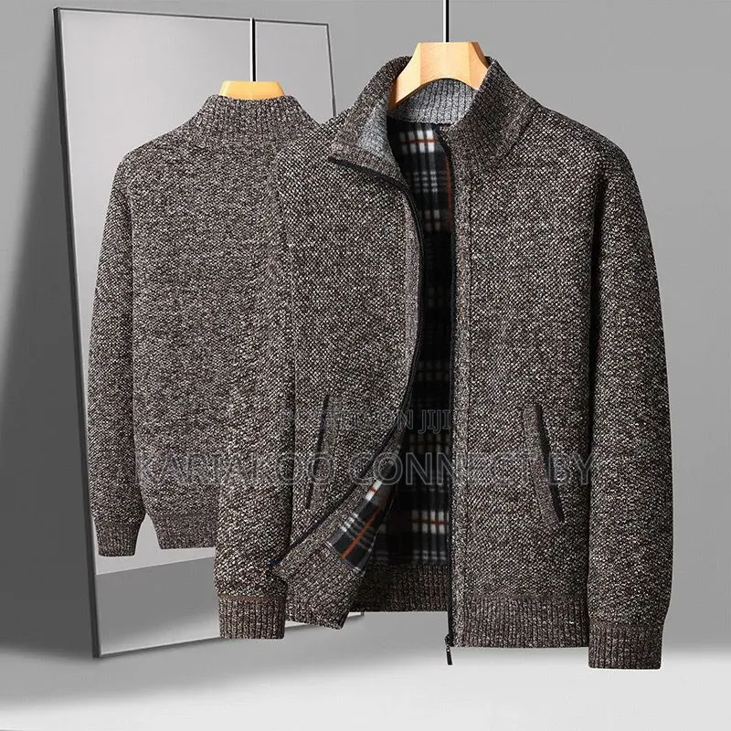 Premium Men’S Fleece-lined Zipper Cardigan Jackets.