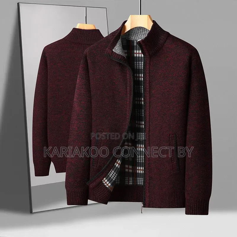 Premium Men’S Fleece-lined Zipper Cardigan Jackets.