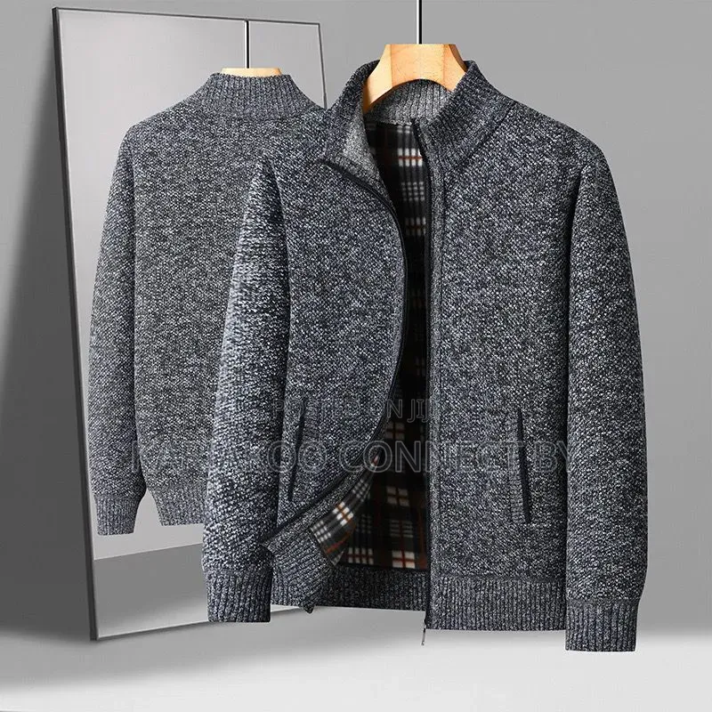 Premium Men’S Fleece-lined Zipper Cardigan Jackets.